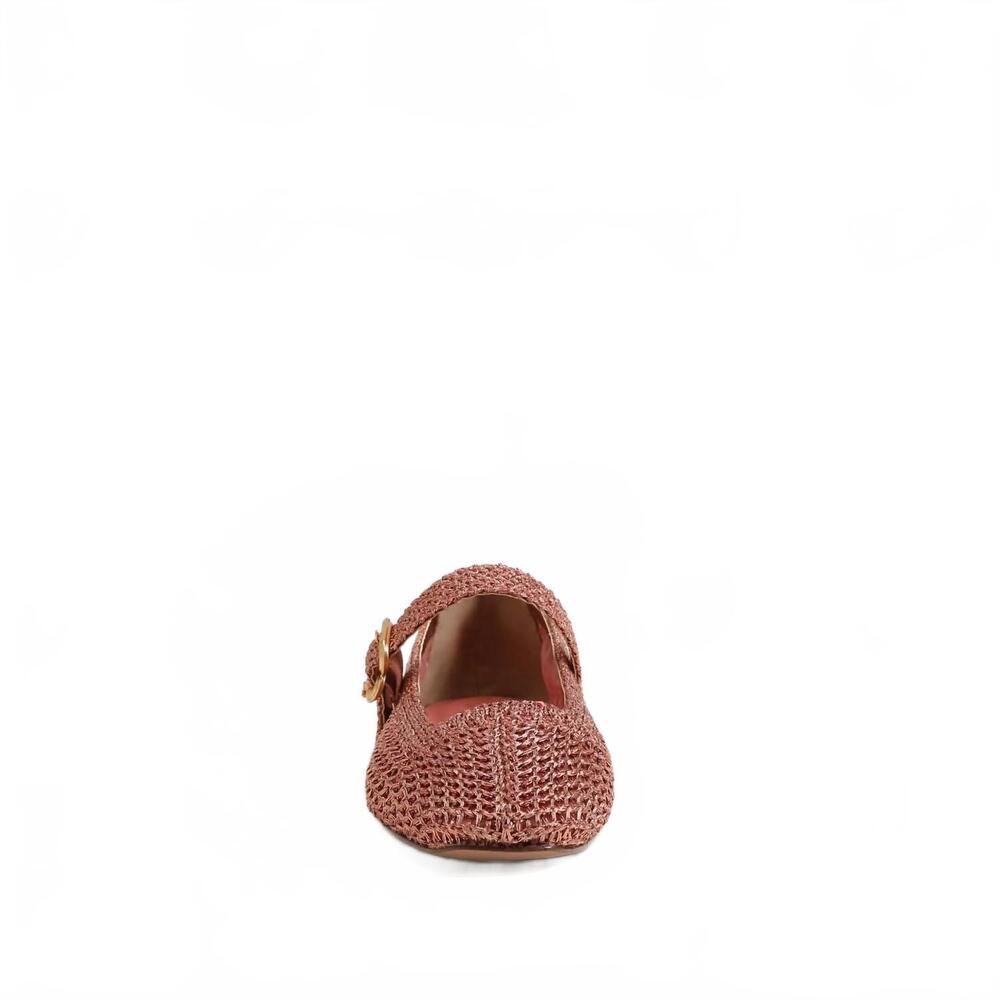 NEW SAM EDELMAN women's michaela knit mary jane flat in indie pink - Picture 5 of 7